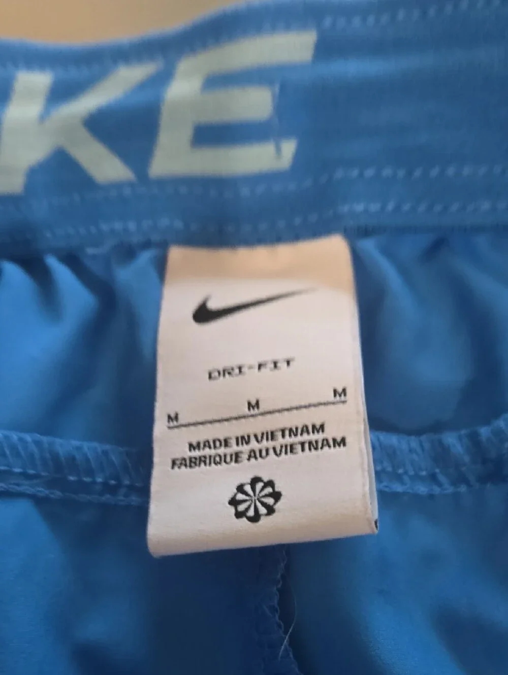 Nike Bright Blue Men's Athletic Shorts with Black Swoosh